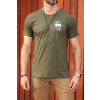 Camiseta Estampada Atacado Masculina Revanche Chucena Verde Musgo