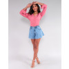 Shorts Jeans Godê Atacado Feminino Revanche Michella Azul Look