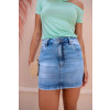 Mini Saia Jeans Atacado Feminina Revanche Iranduba