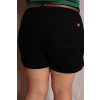 Shorts Jeans Cintura Alta e Bolso Faca Plus Size Atacado Feminina Revanche Troyan Preto 