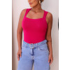 Regata De Tricot Decote Quadrado Atacado Feminina Revanche Benitagla Pink
