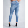 Calça Jeans Atacado Cigarrete Feminina Revanche Melanie Azul 