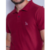 Camisa Polo Atacado Masculina Revanche Destry Vermelho Detalhe Frente