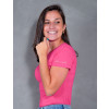 Blusa Baby Look Basica Manga Curta Atacado Feminina Revanche Sylfaenol Rosa Médio
