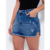 Saia Shorts Atacado Feminina Revanche Hettie Azul Frente Detalhe