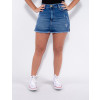 Saia Shorts Atacado Feminina Revanche Hettie Azul Frente