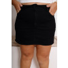 Saia Shorts Curvy Atacado Feminina Revanche Cisnes Preto