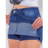 Saia Shorts Jeans Atacado Feminino Revanche Bósnia Azul Detalhe
