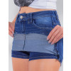 Saia Shorts Jeans Atacado Feminino Revanche Bósnia Azul Detalhe
