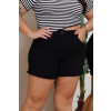 Shorts Jeans Mom Barra Desfiada Curvy Atacado Feminina Revanche Barbadás Preto