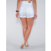 Shorts Color Atacado Clochard Feminino Revanche Ivonna Branco Costas