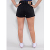 Shorts Color Atacado Feminino Revanche Germaine Preto Costas