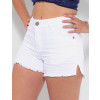 Shorts Color Atacado Feminino Revanche Germaine Branco Detalhe