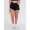 Shorts Color Atacado Feminino Revanche Germaine Preto Frente