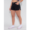 Shorts Color Atacado Feminino Revanche Germaine Preto Lado