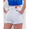 Shorts Color Atacado Feminino Revanche Sudão do Sul Branco Costas