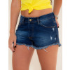 Shorts Jeans Atacado Barra Desfiada Feminino Revanche Acra Frente