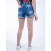  Shorts Jeans Atacado Barra Virada Feminino Revanche Iarém Costas