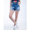  Shorts Jeans Atacado Barra Virada Feminino Revanche Iarém Frente