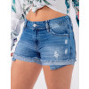 Shorts Jeans Atacado Bolso Zíper Feminino Revanche Beirute Frente