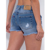 Shorts Jeans Atacado Boyfriend Feminino Revanche Jeanice Azul Detalhe Costas