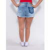 Shorts Jeans Atacado Boyfriend Feminino Revanche Letya Azul Costas