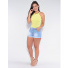 Shorts Jeans Atacado Feminino Revanche Lucile Azul Look