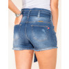 Shorts Jeans Atacado c/ Cinto-Laço Feminino Revanche Laus Costas