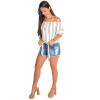 Shorts Jeans Atacado Destroyed Feminino Revanche Proença Look