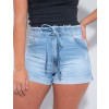 Shorts Jeans Atacado Feminina Revanche Laurette Azul Detalhe Frente