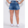 Shorts Jeans Atacado Feminina Revanche Lorayne Azul Costas