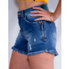 Shorts Jeans Atacado Feminino Revanche Angelina Azul Detalhe Lateral