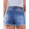 Shorts Jeans Atacado Feminino Revanche Armênia Azul Detalhe Costas