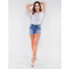 Shorts Jeans Atacado Feminino Revanche Armênia Azul Look