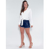 Shorts Jeans Atacado Feminino Revanche Chantal Azul Look