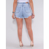 Shorts Jeans Atacado Feminino Revanche Evelia Azul Costas