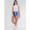 Shorts Jeans Atacado Feminino Revanche Faustine Azul Look