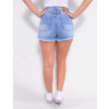 Shorts Jeans Atacado Feminino Revanche Giverny Azul Costas