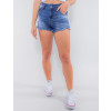 Shorts Jeans Atacado Feminino Revanche Japão Azul Frente