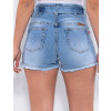 Shorts Jeans Atacado Feminino Revanche Joella Azul Detalhe Costas