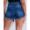 Shorts Jeans Atacado Feminino Revanche Larissa Azul Detalhe Costas
