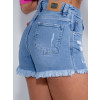 Shorts Jeans Atacado Feminino Revanche Leda Azul Detalhe  Costas