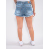 Shorts Jeans Atacado Feminino Revanche Leonela Azul Costas