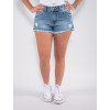 Shorts Jeans Atacado Feminino Revanche Leonela Azul Frente