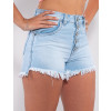 Shorts Jeans Atacado Feminino Revanche Mallorie Azul Detalhe Frente