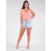 Shorts Jeans Atacado Feminino Revanche Mallorie Azul Look