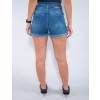 Shorts Jeans Atacado Feminino Revanche Mystral Azul Costas