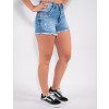 Shorts Jeans Atacado Feminino Revanche Rusti Azul Lado