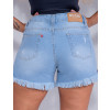 Shorts Jeans Atacado Feminino Revanche Solara Azul Detalhe Costas