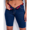 Shorts Jeans Atacado Feminino Revanche Tielly Azul Detalhe Cós 